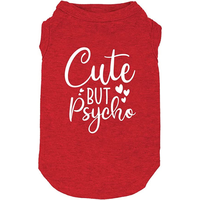 Dog Clothes Funny Slogan Print T Shirt Vest Soft and Light-Weight for Small Medium Large Dogs Sleeveless Shirts