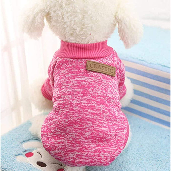 Classic Sweater Sweatshirt Soft Fleece Coat For Dogs