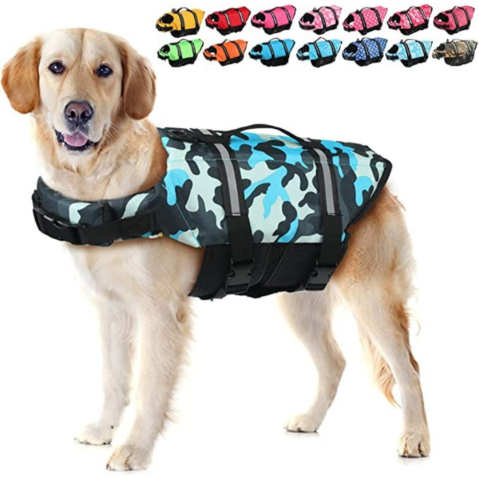 Dog Life Preserver, Dog Flotation Vest For Swimming