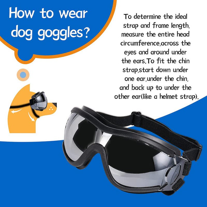 Dog Sunglasses Eye Wear Protection With Adjustable Strap
