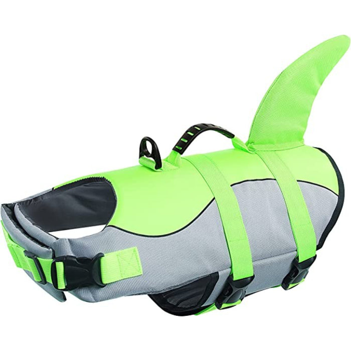 Dog Life Jacket Ripstop Shark Dog Safety Vest Adjustable Vest