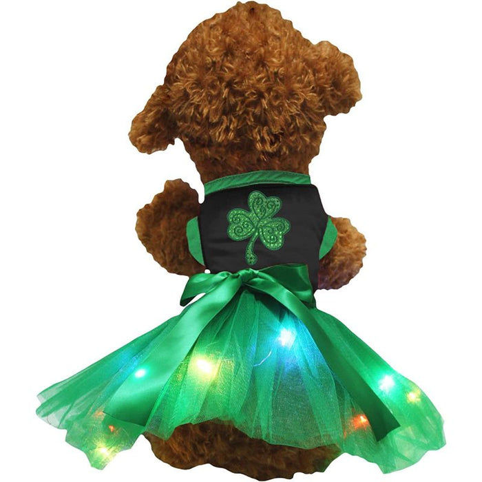 Sequins Clover Puppy Dog Dress
