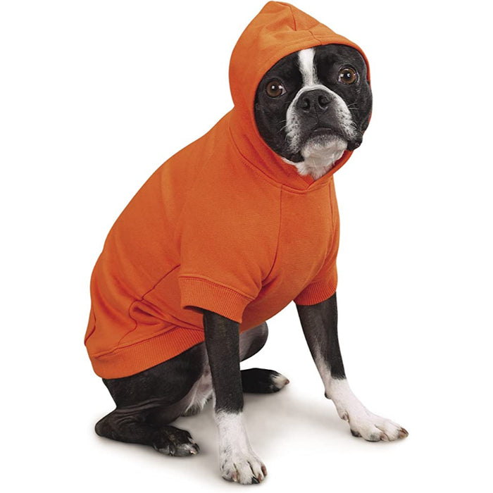 Vibrant Orange Basic Hoodie For Dogs