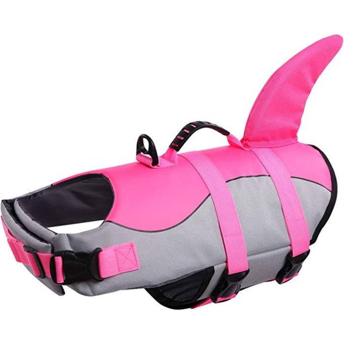 Dog Life Jacket Ripstop Shark Dog Safety Vest Adjustable Vest