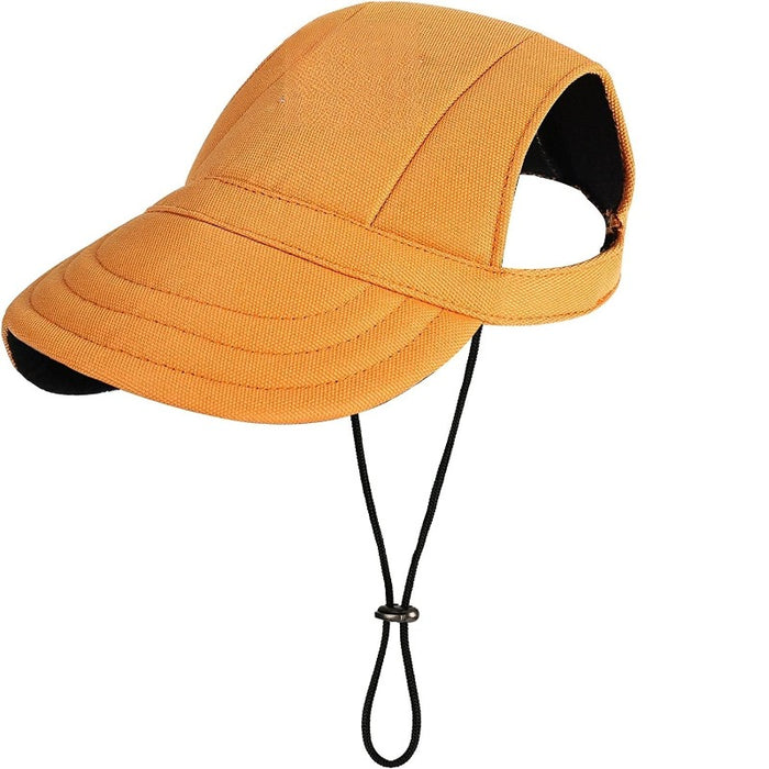 Baseball Dog Hat's With Ear Holes And Adjustable Drawstring