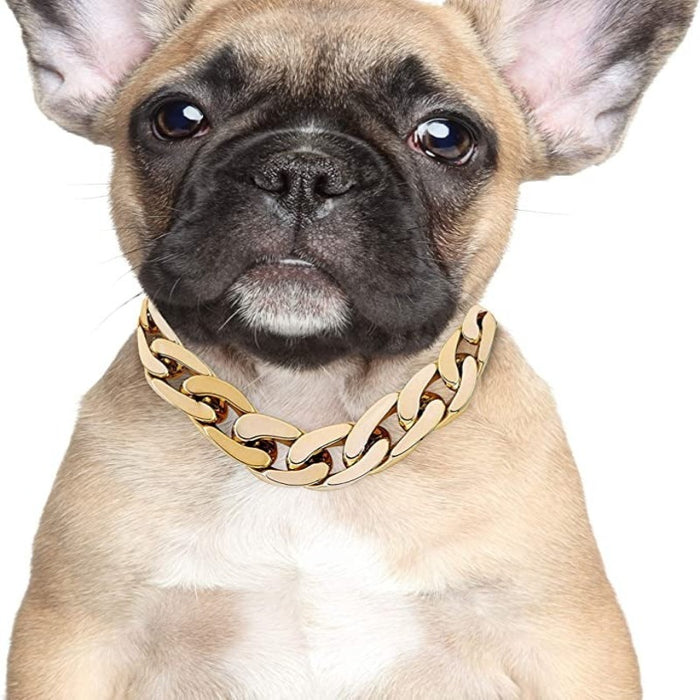 Rose Gold Link Chain Necklace For Dogs