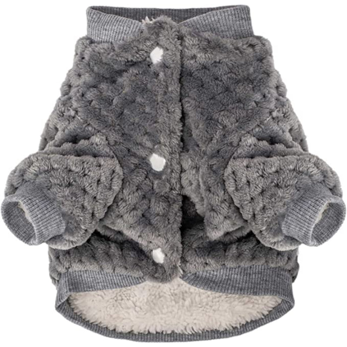 Dog Sweater, Warm Fur Soft Pet Clothes Vest Coat For Winter Christmas