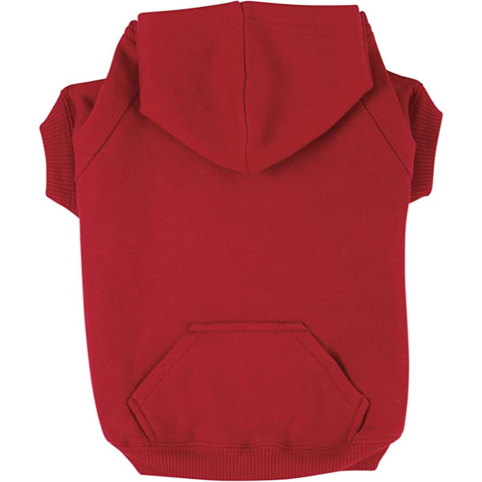 Tomato Red Basic Hoodie For Dogs