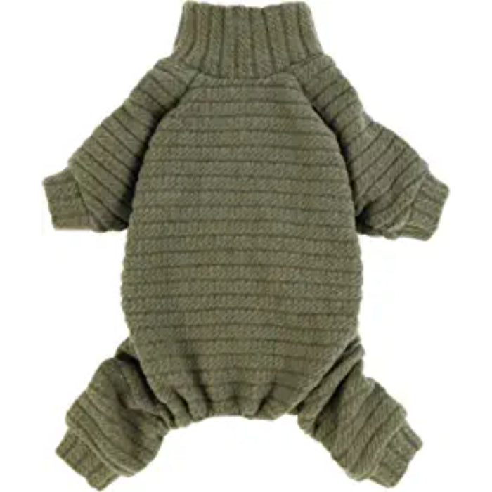 Turtleneck Knitted Dog Sweater Puppy Pajamas Thermal Doggie Winter Clothes Knitwear Pet Coats Cat Apparel Green Small