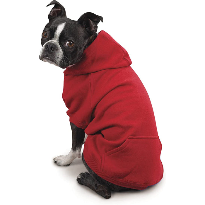 Tomato Red Basic Hoodie For Dogs