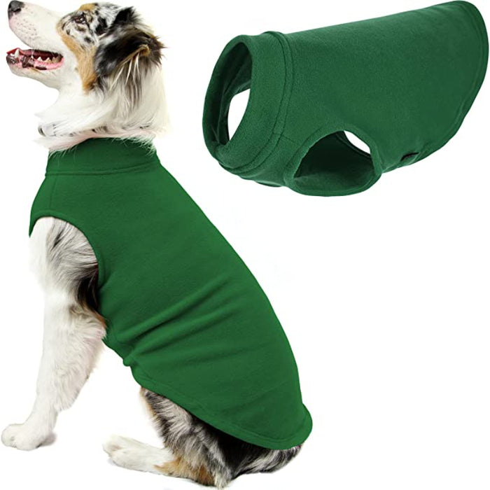 Stretch Fleece Vest Dog Sweater Warm Pullover Fleece Dog Jacket Winter Dog Clothes