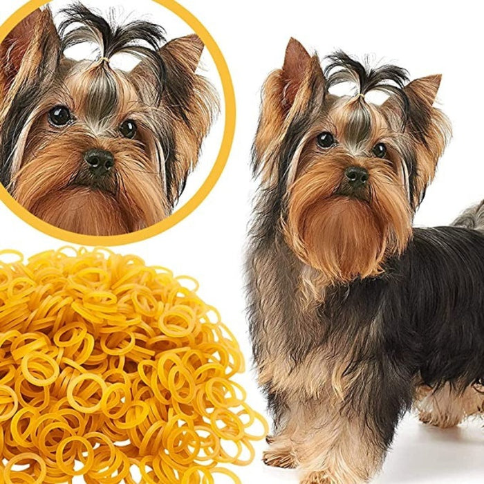 Bulk Dog Rubber Bands For Hair Grooming DIY Hair Bows Top Knots For Puppies Cats Farm Animals Small Medium Large Dogs