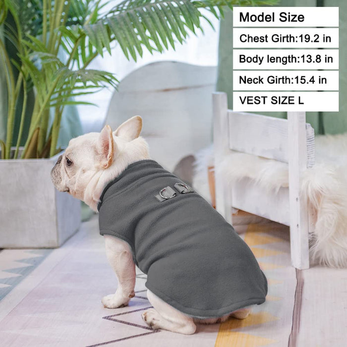 Dog Fleece Vest Sweater Winter Jacket For Small Coat Hoodie