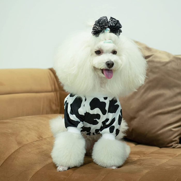 Cow Dog Pajamas Soft Puppy Pjs For Small Dogs