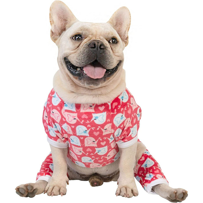 Dog Pyjamas Cat Clothes Pet Soft Onesie For Small Dogs