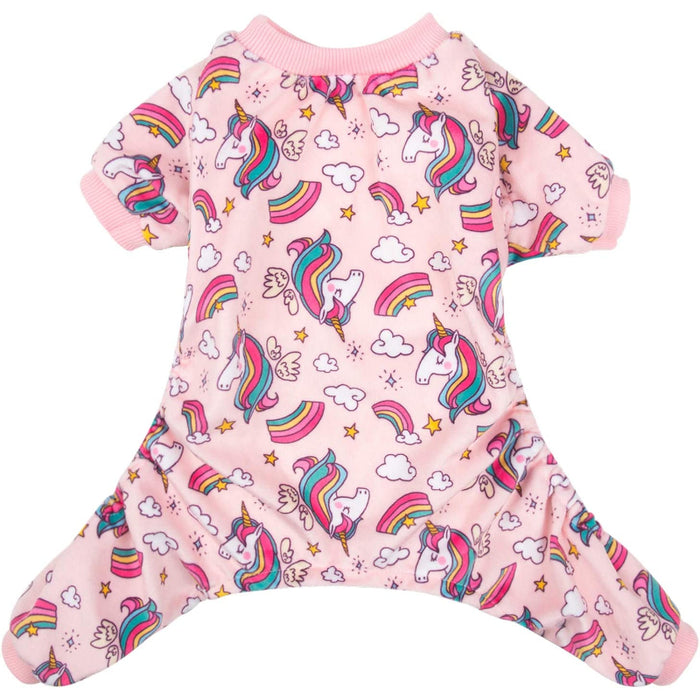 Dog Pajamas Pink Unicorn Jumpsuit Pet Clothes Pyjamas Puppy Clothes