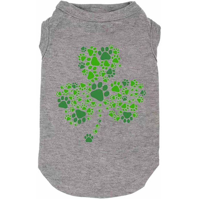 Dog Apparel Lucky Boy Letter Print Clover Shirts For Small Large Dog Vest Puppy's Costume