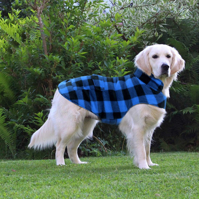 Dog Winter Coat, Dog Fleece Jacket Plaid Reversible Dog Vest Waterproof Windproof Cold Weather Dog Clothes Pet Apparel For Dogs