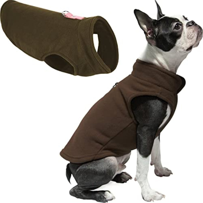 Fleece Vest Dog Sweater Cold Weather Dog Clothes For Small Dogs