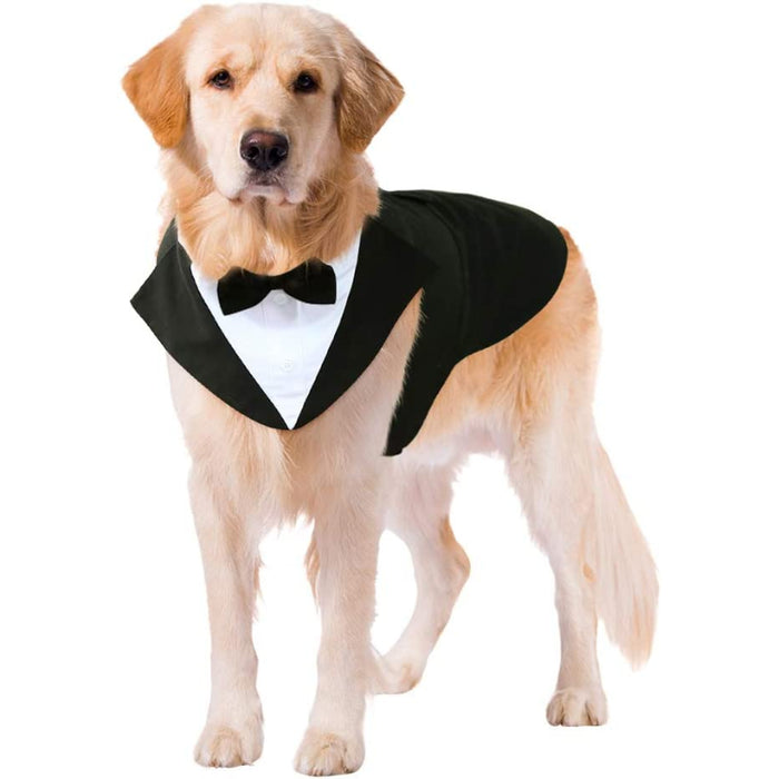 Dog Suit and Bandana Set, Dogs Tuxedo Wedding Party Suit