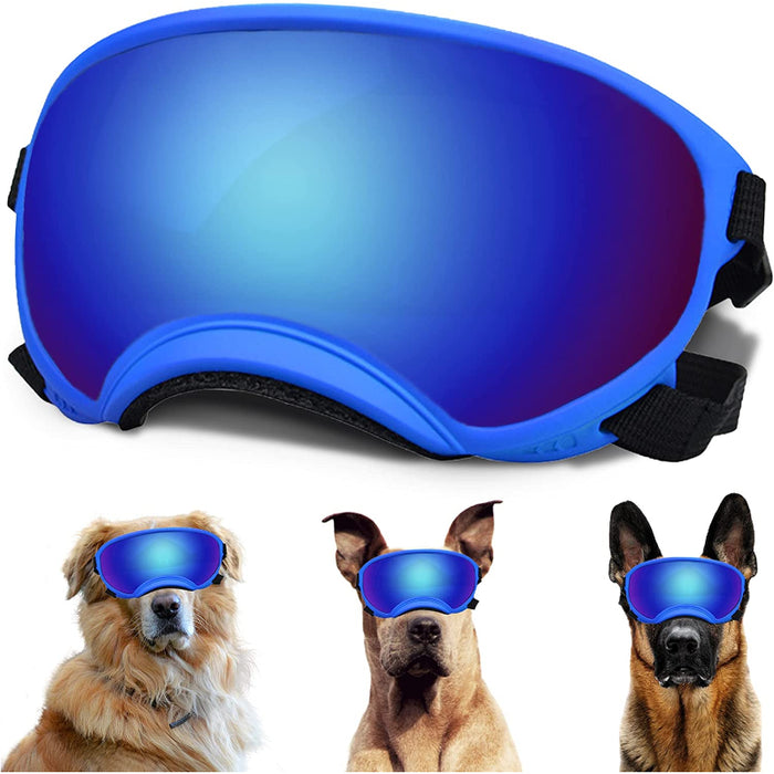 Large Dog Sunglasses With Adjustable Strap UV Protection