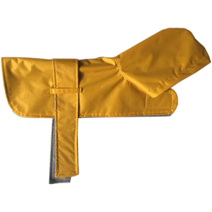 Dog Raincoat Hooded Leash Hole 10 Sizes, Waterproof Double Layer Dog rain Coat Jacket with Cotton Lining for Small Medium and Large Dog