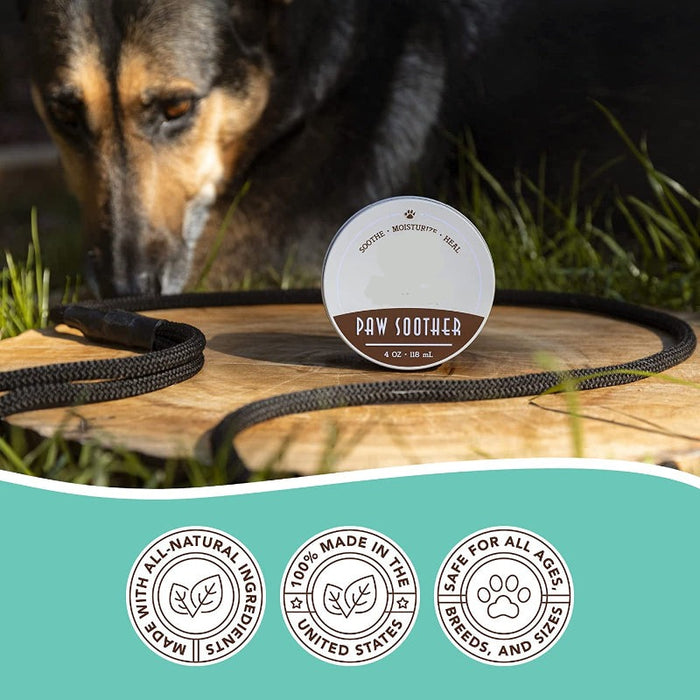 Natural Dog Company Paw Soother Tin Cracked, And Rough Paws