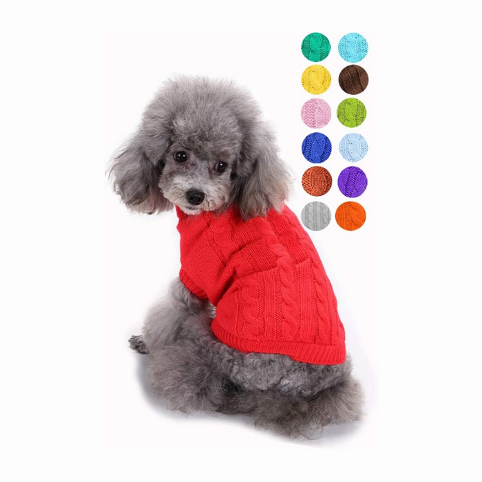 Warm Pet Sweater, Cute Knitted Classic Dog Sweaters