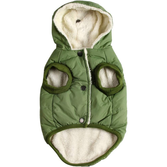 Fleece Lining Extra Warm Dog Hoodie In Winter For Small Dogs Jacket Puppy Coats With Hooded