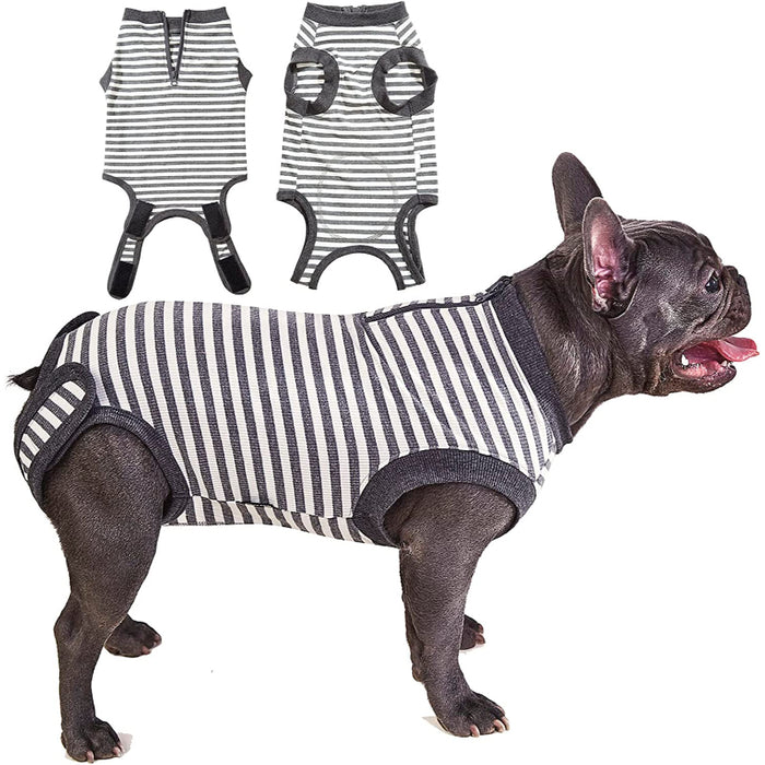Female Dog Recovery Suit Pink Medium,Spay Suit,Male Recovery Suit,Narrow Pink Striped M
