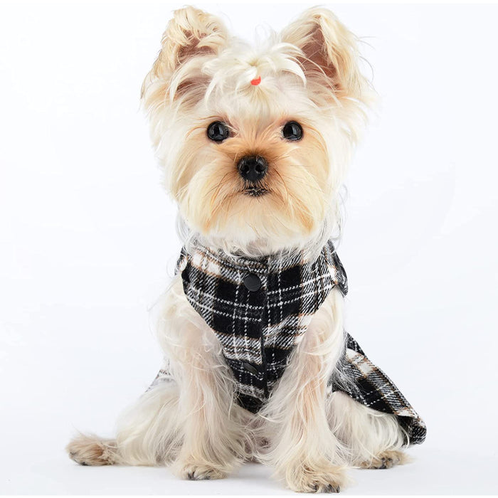 Winter Dog Dress, Fleece Dog Sweater for Small Dogs.