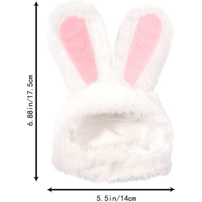 Costume Bunny Rabbit Hat With Ears For Cats & Small Dogs Party Costume Easter Pet Accessory Headwear