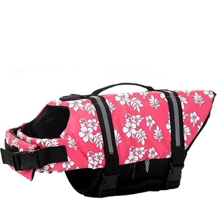 Dog Life Jacket With Adjustable Lifesaver And High Buoyancy Swimsuit