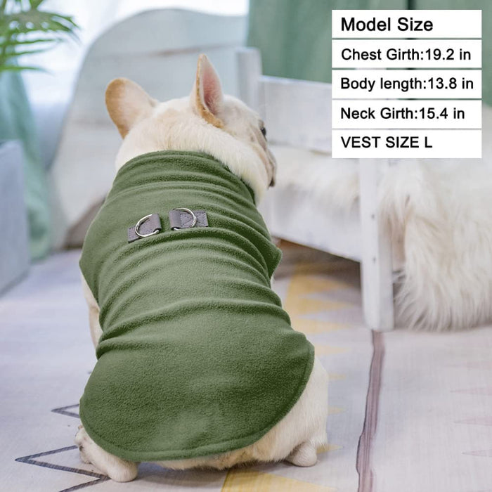 Dog Fleece Vest Sweater Winter Jacket For Dogs