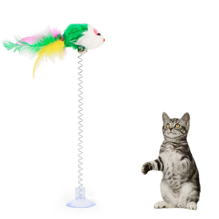 Spring Toy Feather For Cats
