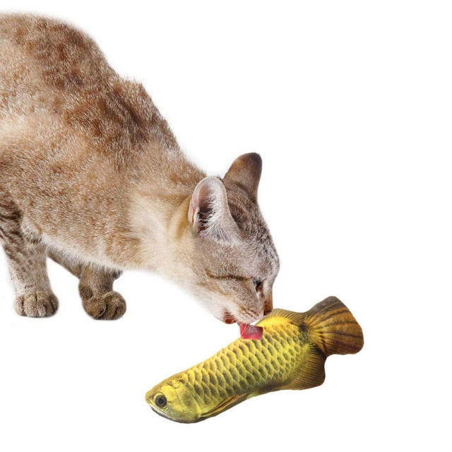 3D Fish Plush Toy Stuffed Catnip For Cats