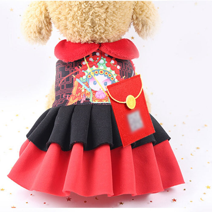 Adjustable Red Costume For Cats