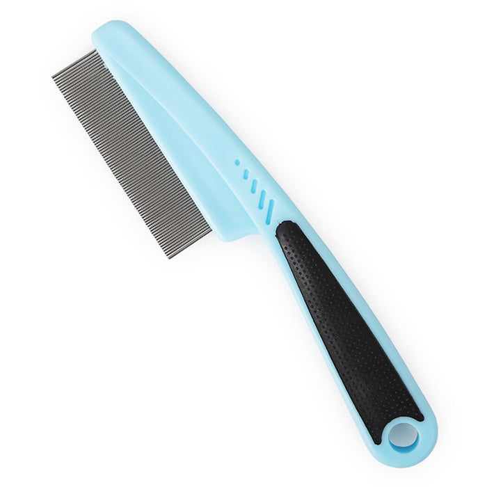 Non-Slip Stainless Steel Fine Tooth Pet Grooming Comb For Dogs