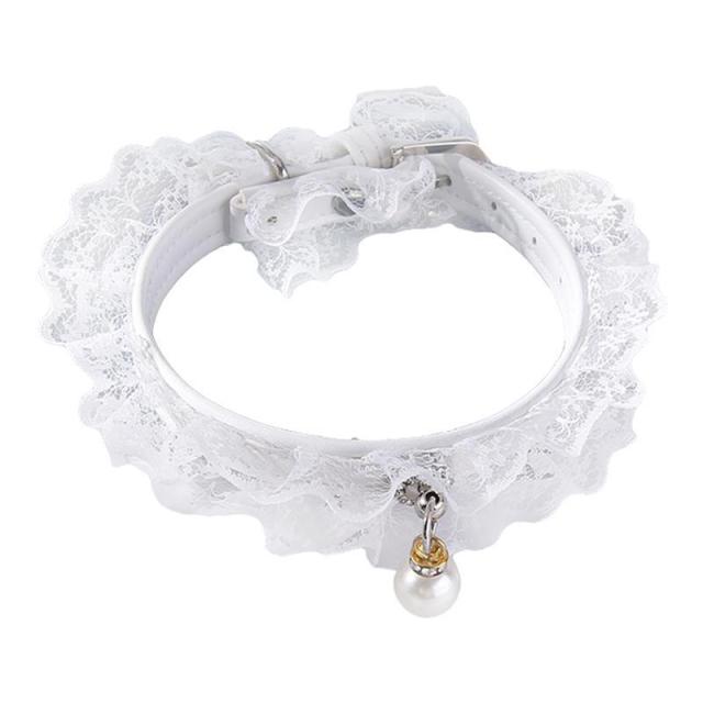 Rhinestone Lace Collar For Cats