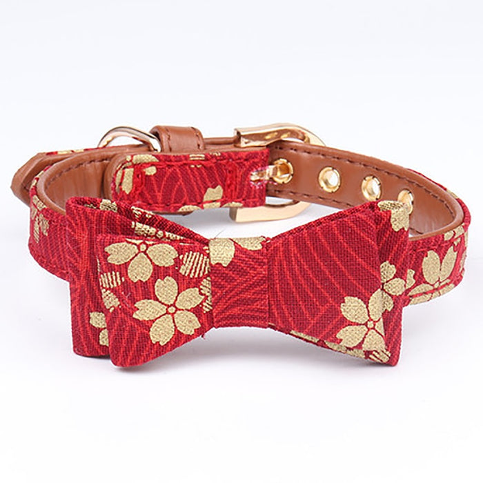 Floral Printed Adjustable Collar for Dog