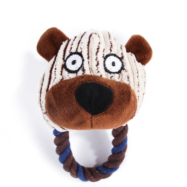 Squeak Animal-Shaped Toys For Dogs