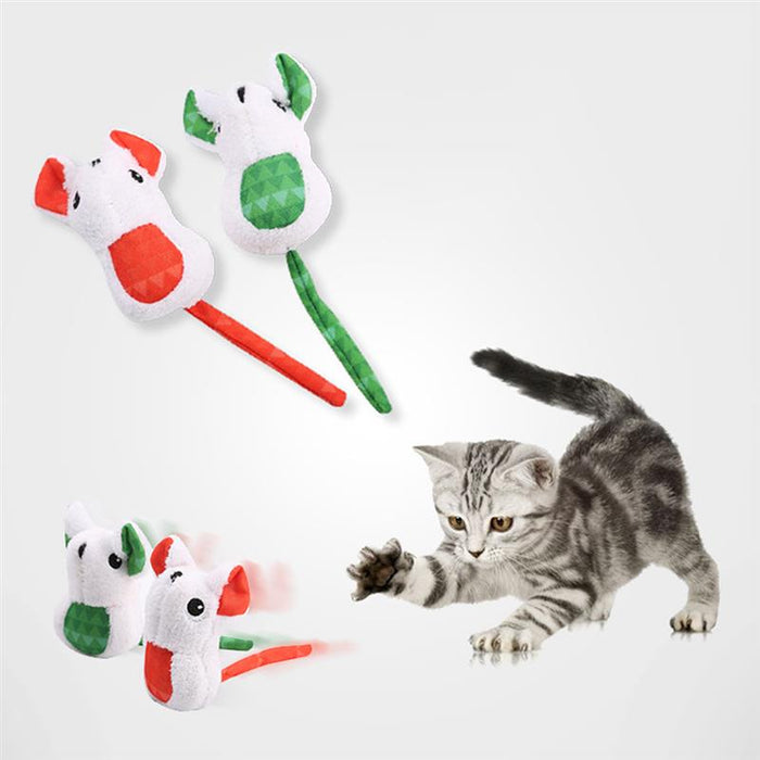 Mouse-Shaped Christmas Toys For Cats