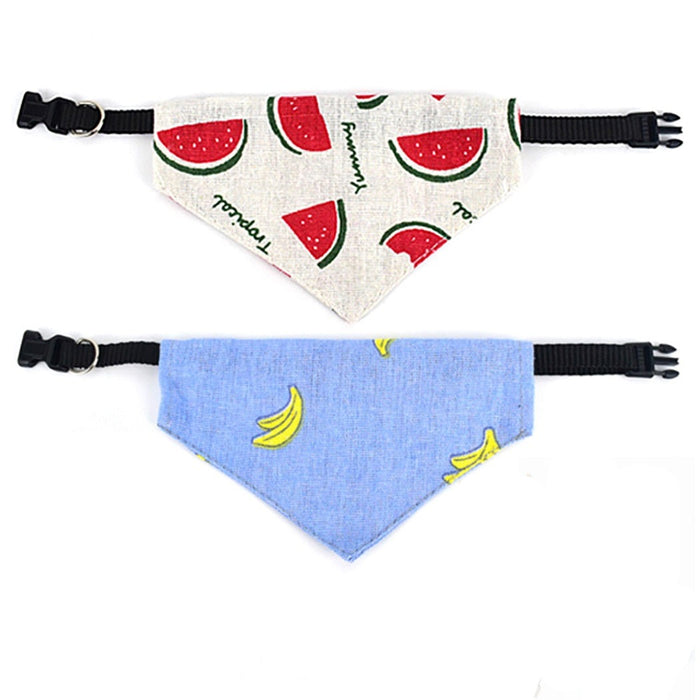 Adjustable Fruit Bandanas for Dogs