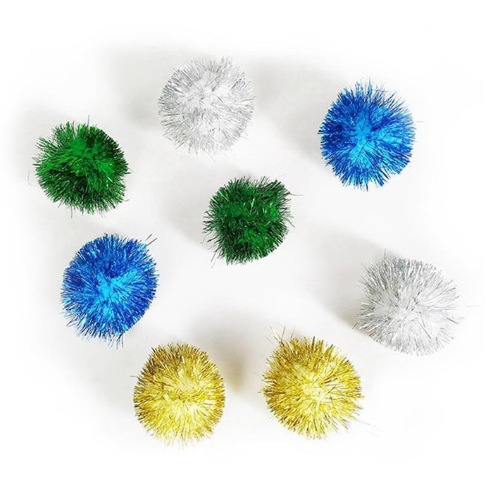 5 Piece Sparkly Ball Toy Set for Cat