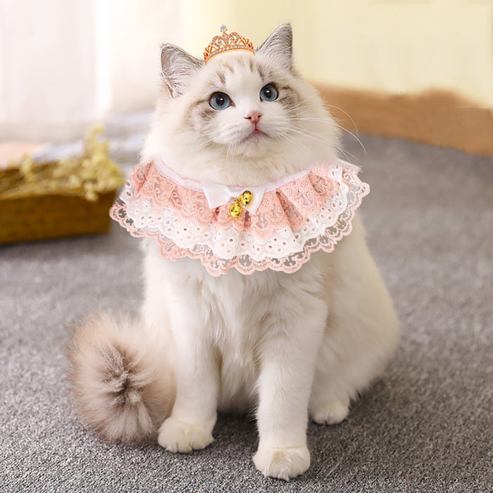 Lace Adjustable Collar For Cat