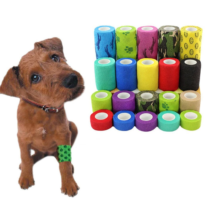 Pack Of 2 Printed Bandage Rolls For Dog