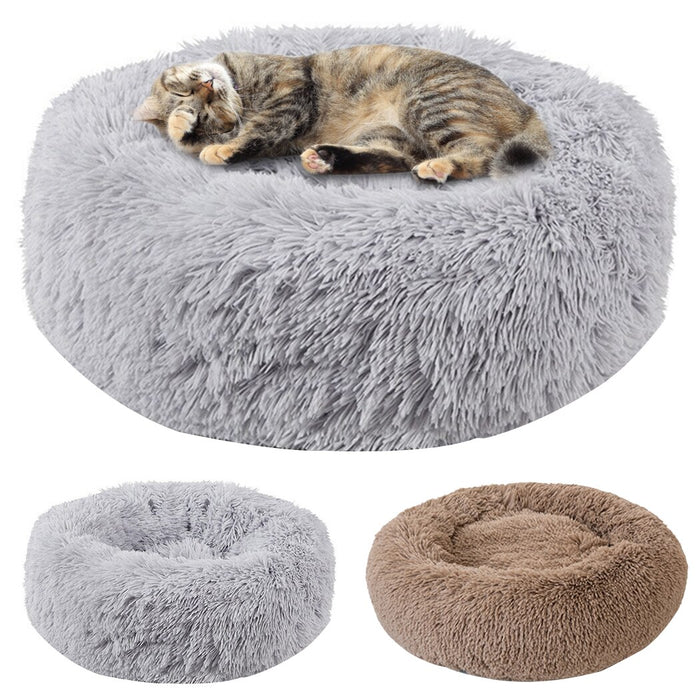 Round Fluffy Bed For Cats