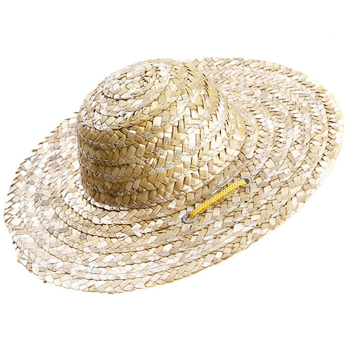 Adjustable Straw Hat For Dogs