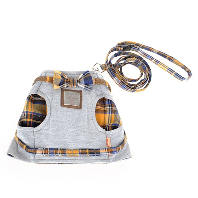 Cat Adjustable Cotton Harness With Leash